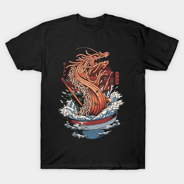 Ramen Dragon T-Shirt by Ilustrata